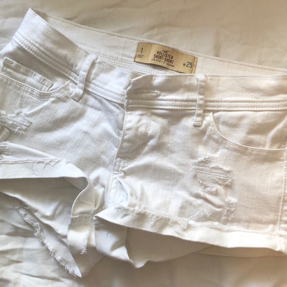 Hollister White Short Short